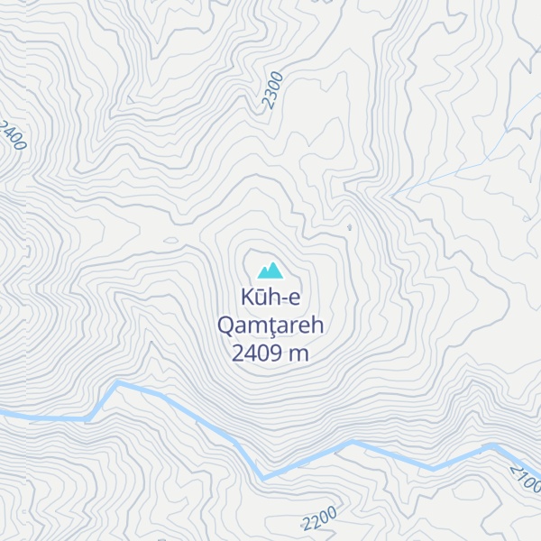 Map of Kūh-e Qamţareh