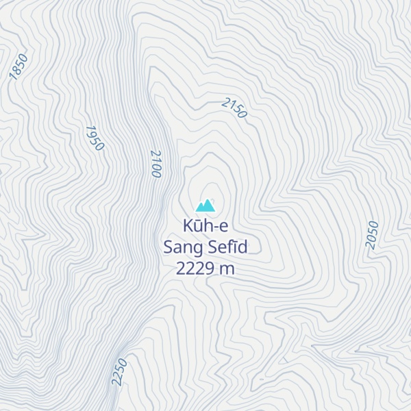 Map of Kūh-e Sang Sefīd