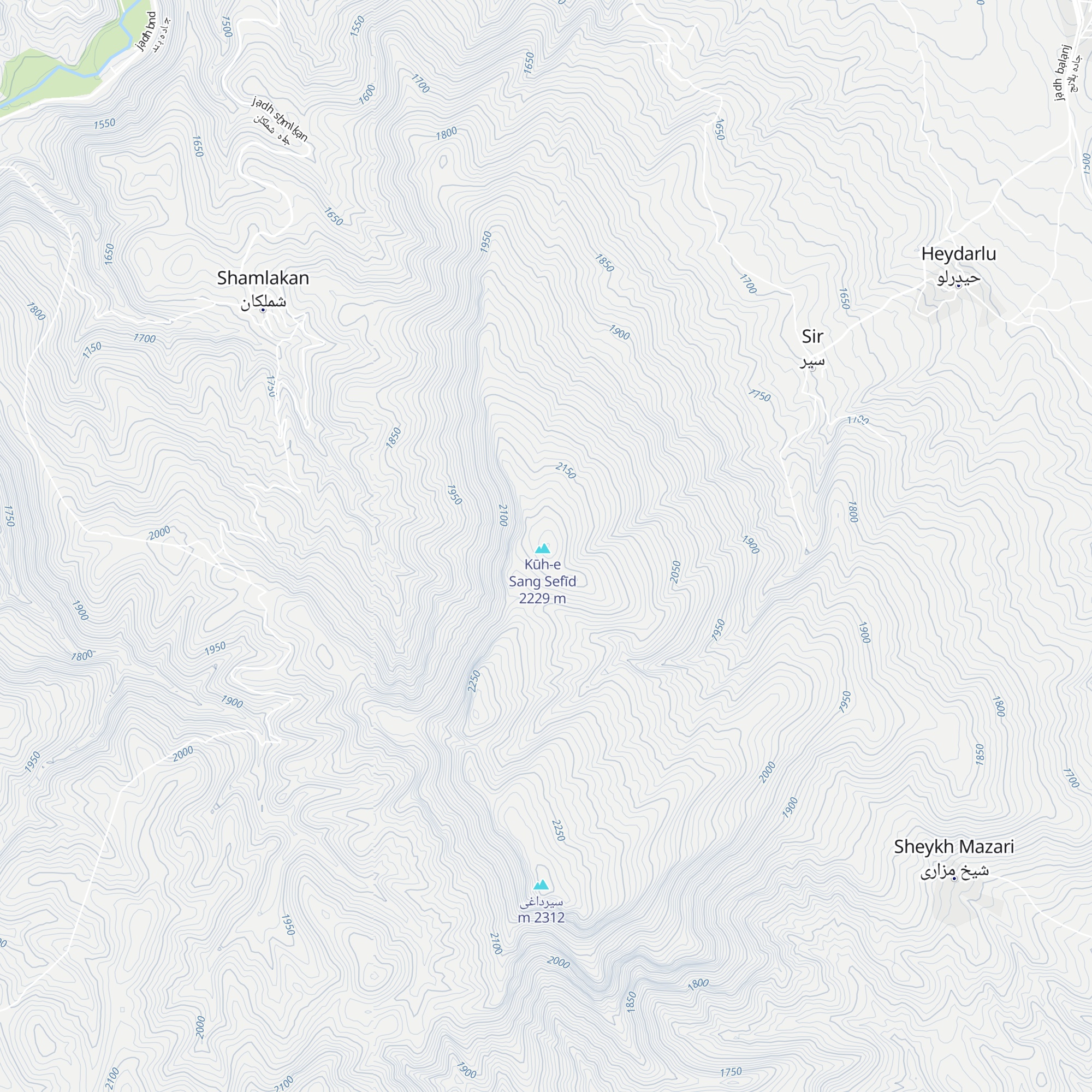 Sir Mountain map