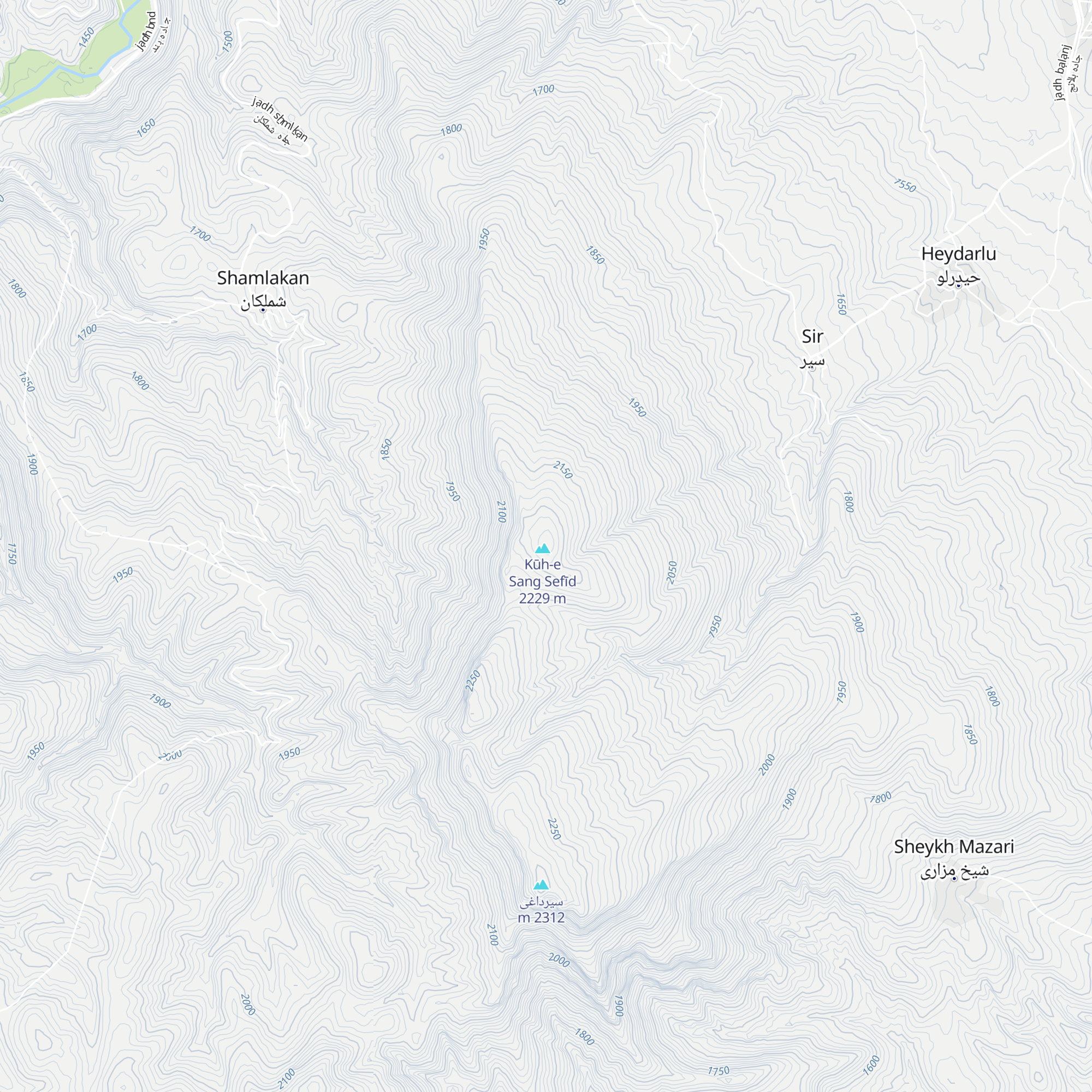 Sir Mountain map