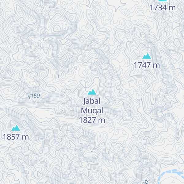 Map of Jabal Muqal