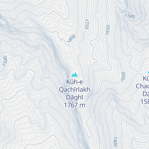 Map of Kūh-e Qachīrlakh Dāghī