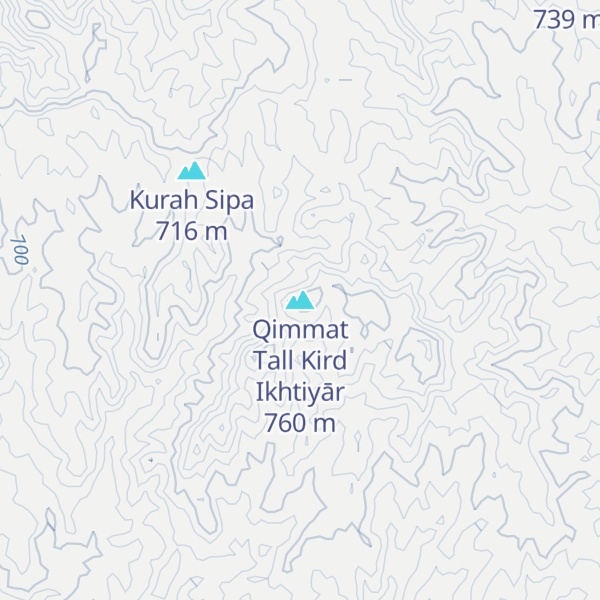 Map of Qimmat Tall Kird Ikhtiyār