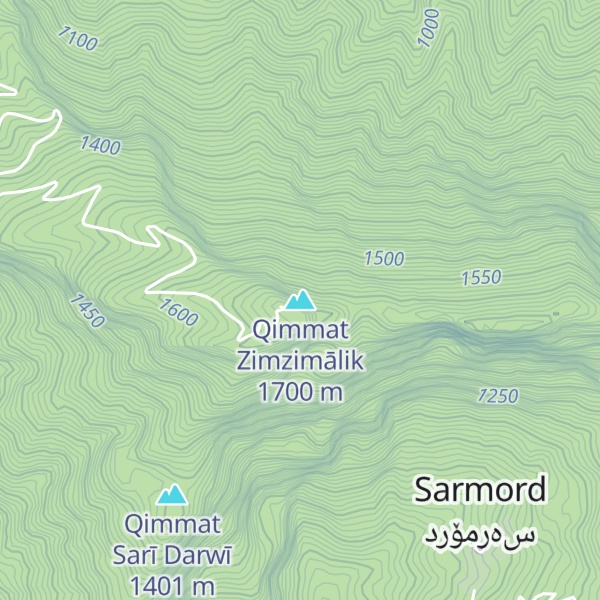 Map of Qimmat Zimzimālik