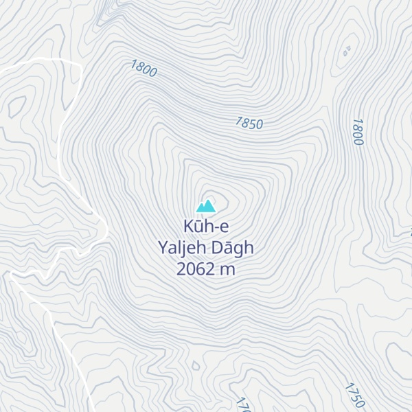 Map of Kūh-e Yaljeh Dāgh