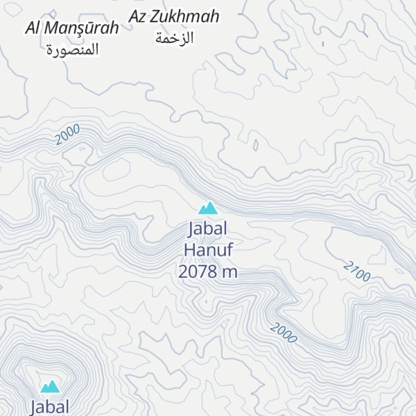 Map of Jabal Hanuf