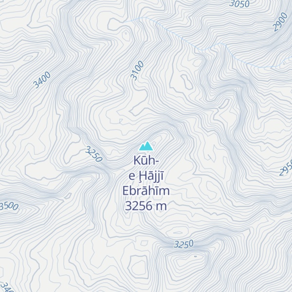 Map of Kūh-e Ḩājjī Ebrāhīm