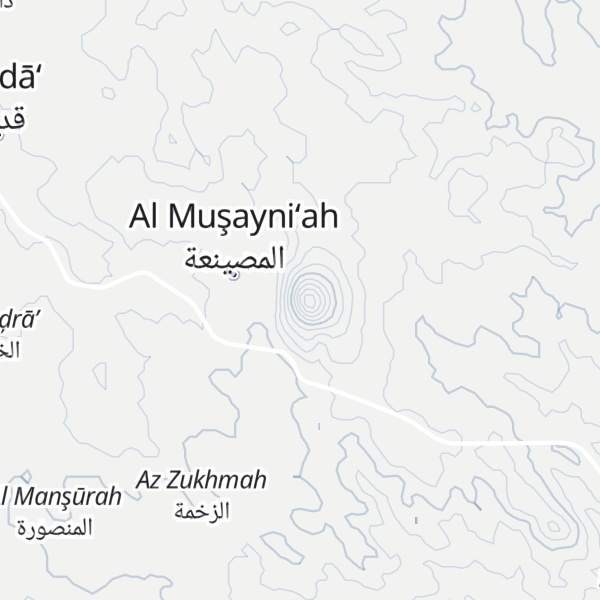 Map of Jabal al Musayni`ah