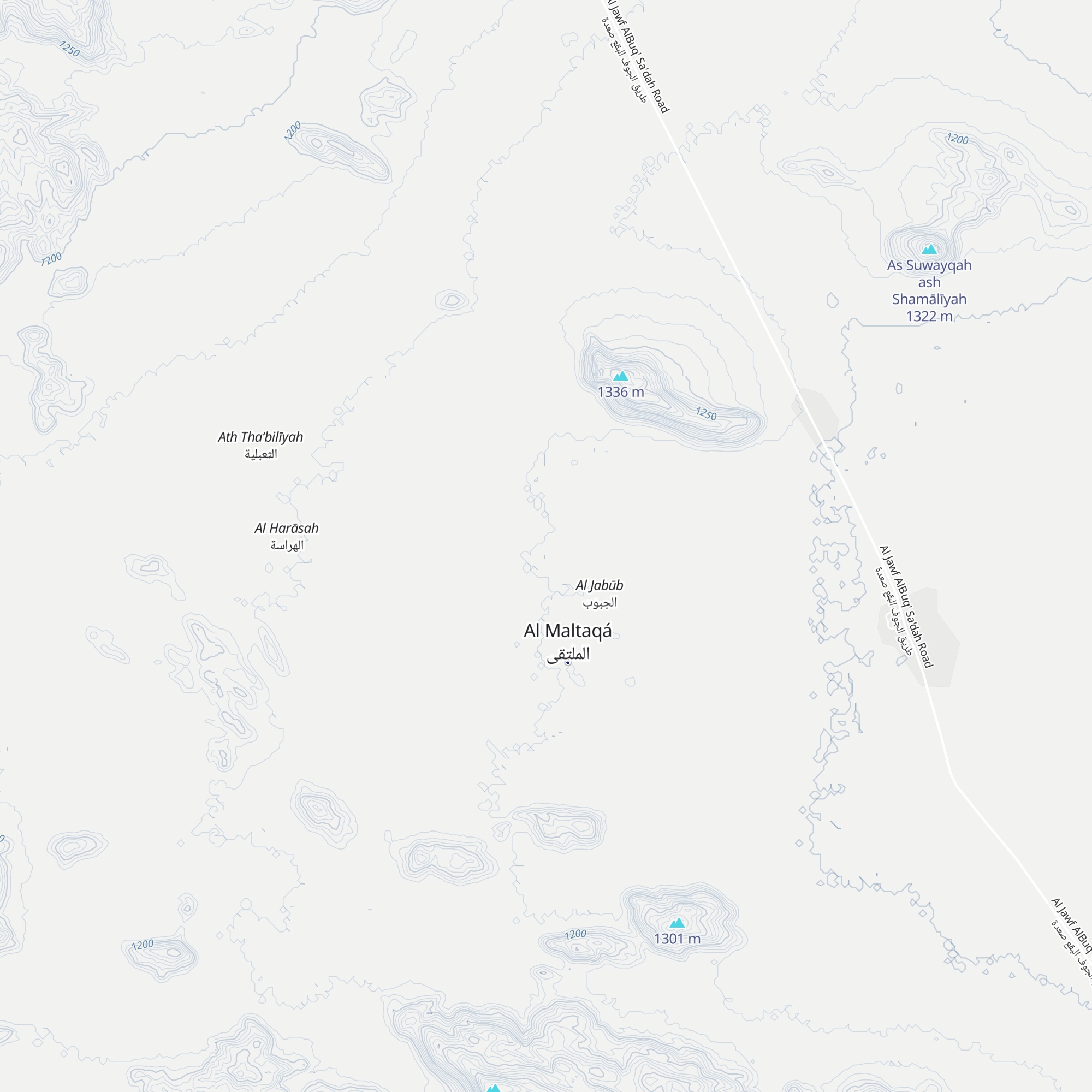 جبل العرفاء اليتمة map