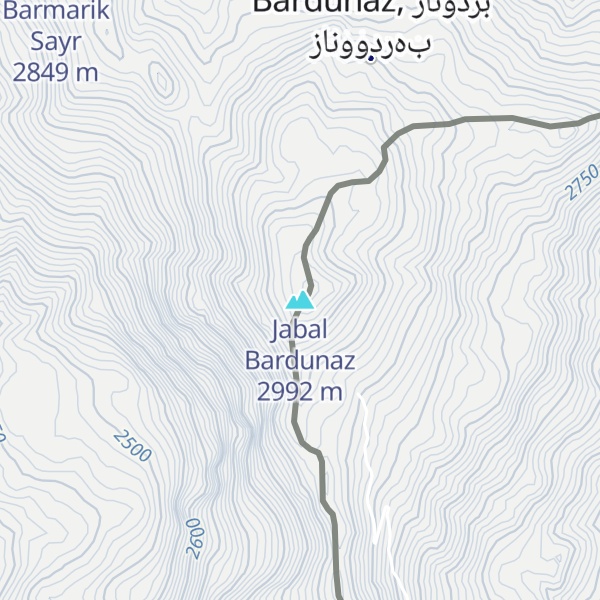 Map of Jabal Bardunaz