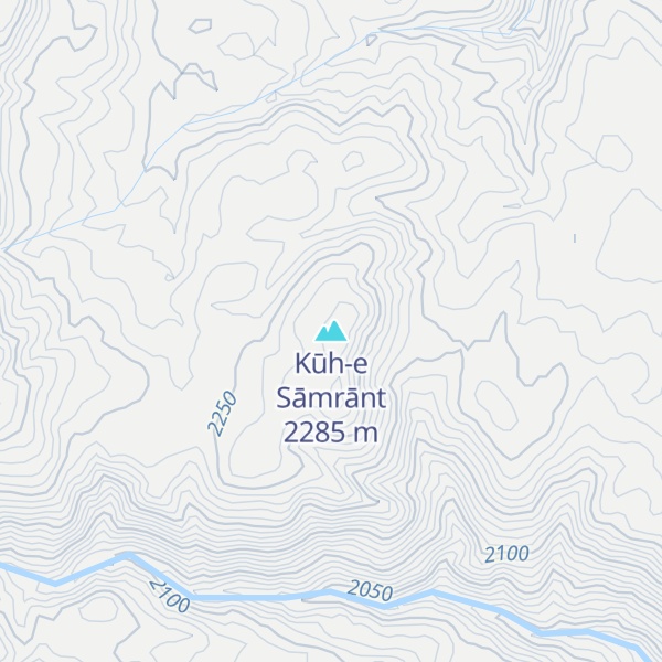 Map of Kūh-e Sāmrānt