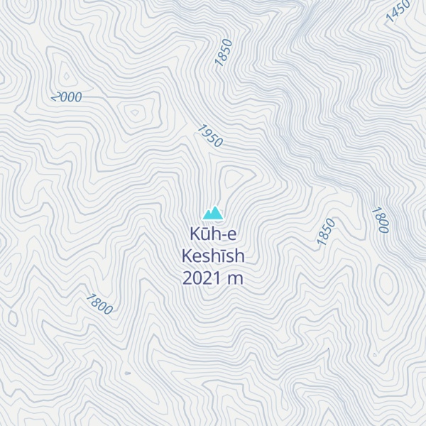 Map of Kūh-e Keshīsh