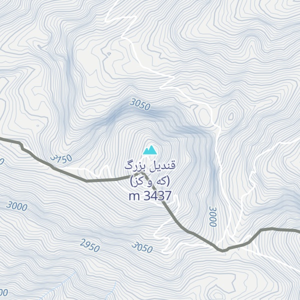 Map of قندیل بزرگ (که و کز)