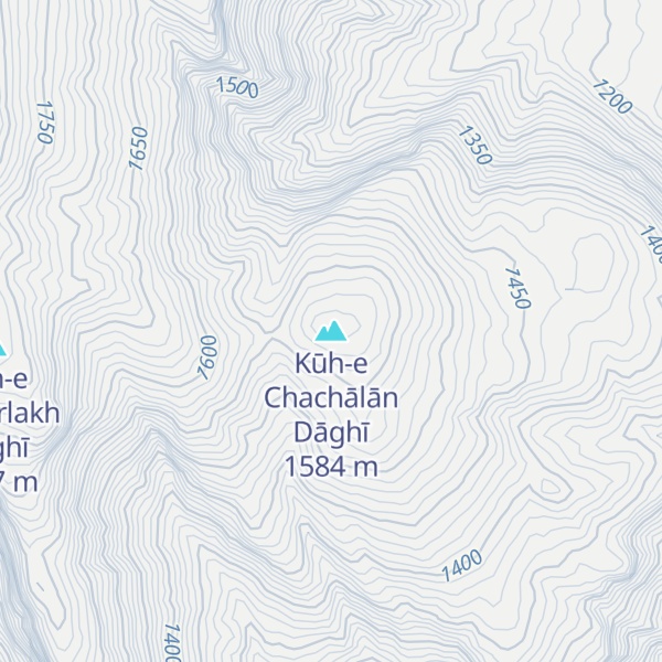 Map of Kūh-e Chachālān Dāghī