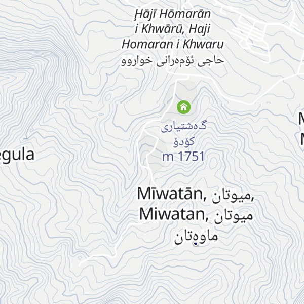 Map of Haji Omran Resort