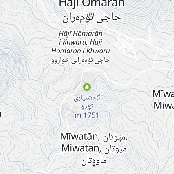 Map of گەشتیاری کۆدۆ