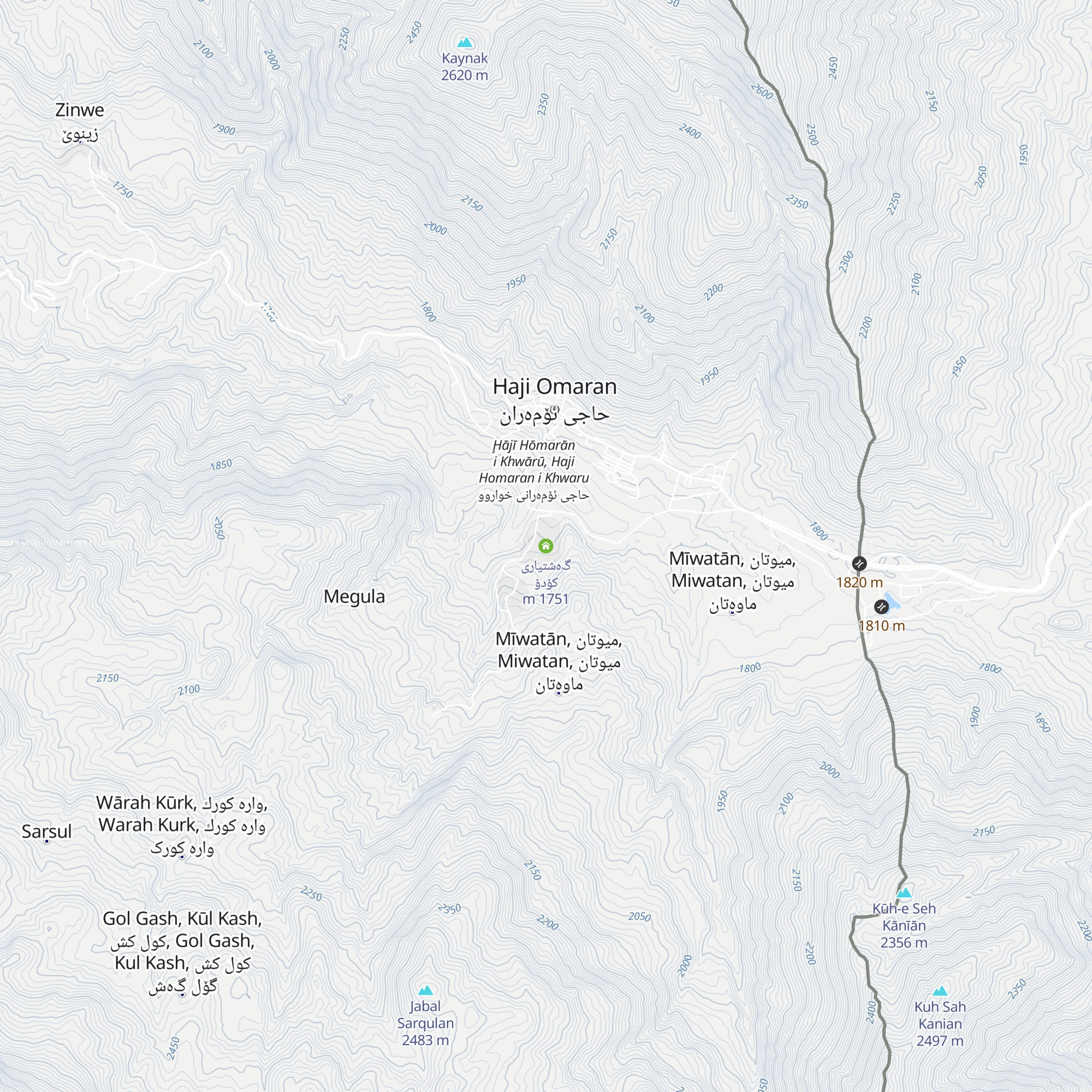 گەشتیاری کۆدۆ map