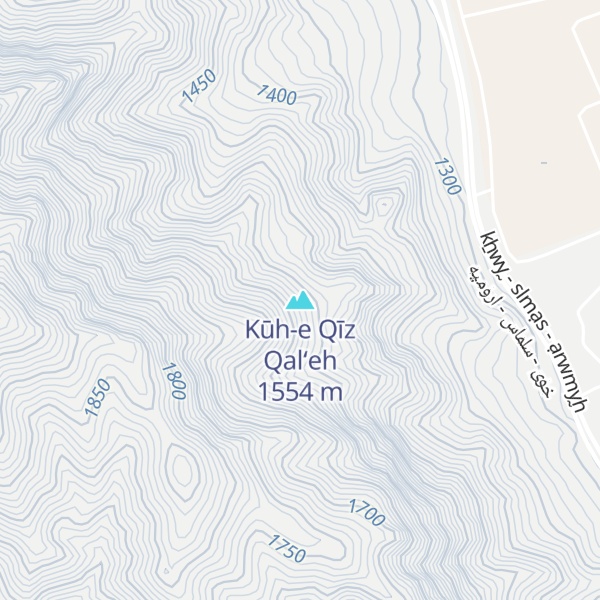 Map of Kūh-e Qīz Qal‘eh