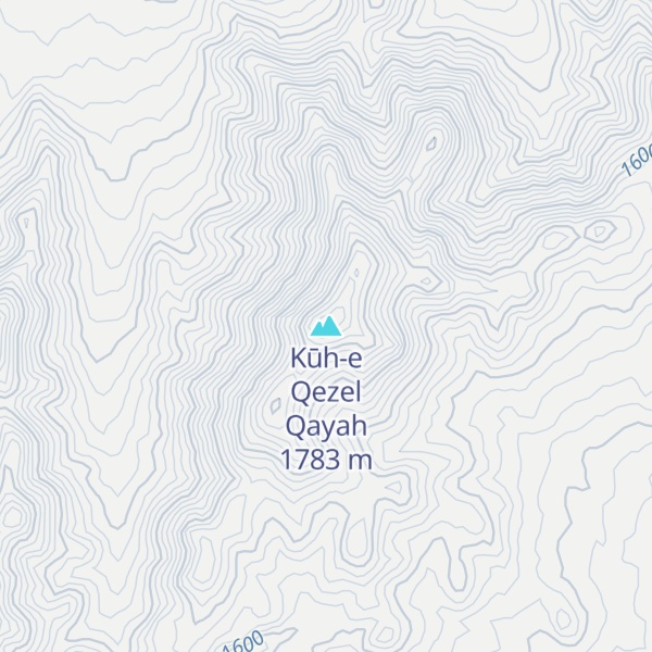 Map of Kūh-e Qezel Qayah