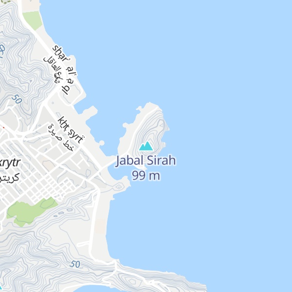 Map of Jabal Sirah