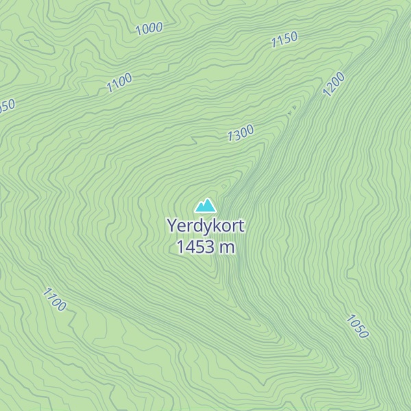 Map of Yerdykort