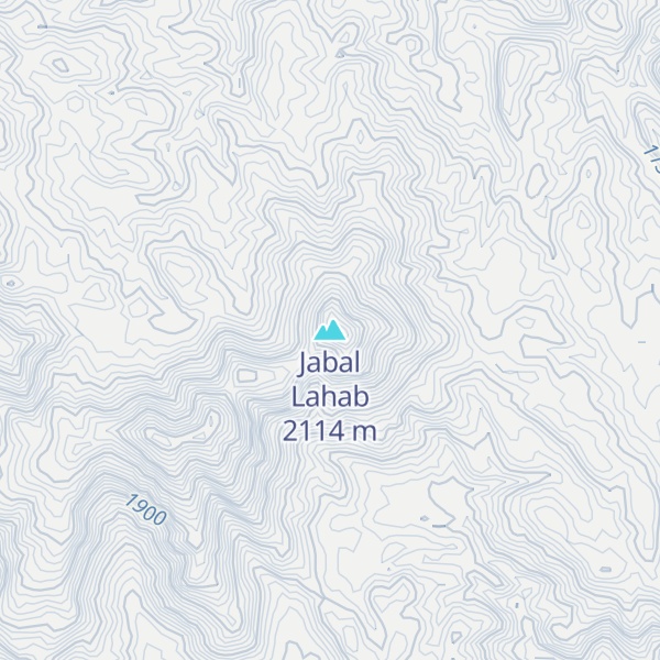 Map of Jabal Lahab