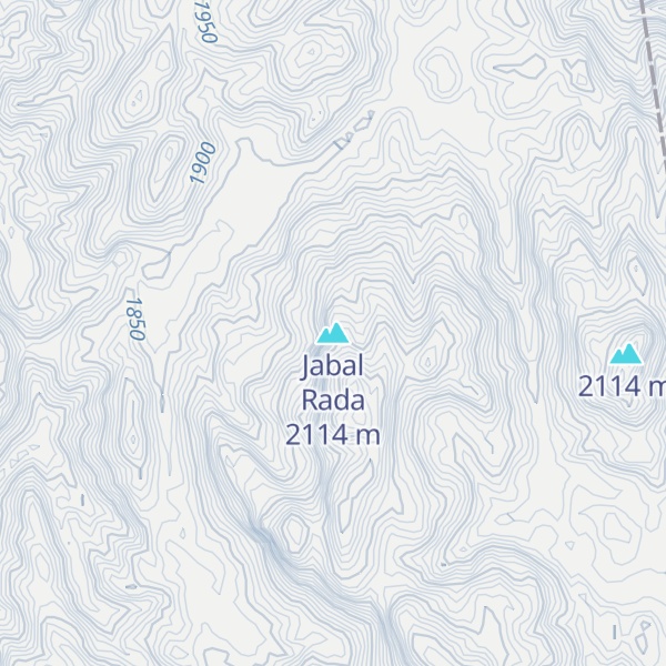 Map of Jabal Rada