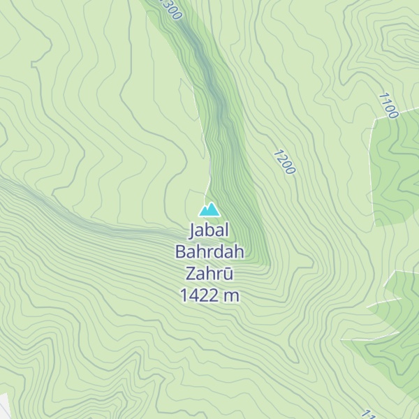 Map of Jabal Bahrdah Zahrū