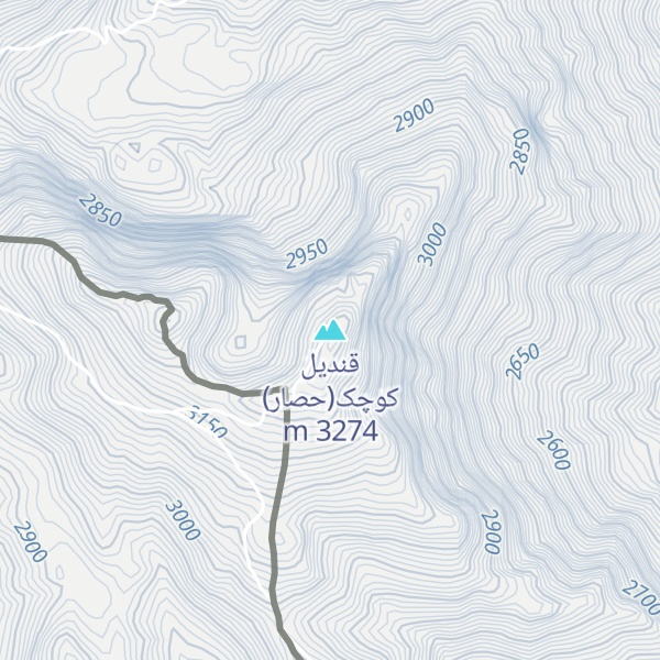 Map of قندیل کوچک(حصار)