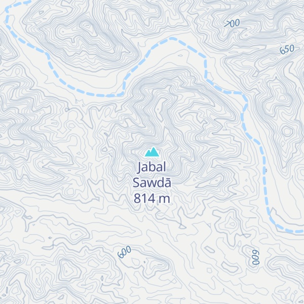 Map of Jabal Sawdā