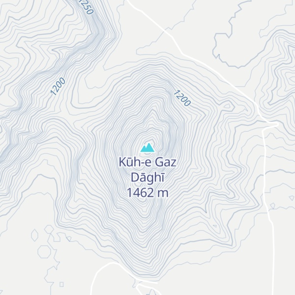 Map of Kūh-e Gaz Dāghī