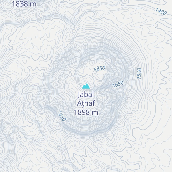 Map of Jabal Aţhaf