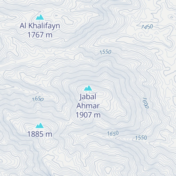 Map of Jabal Ahmar