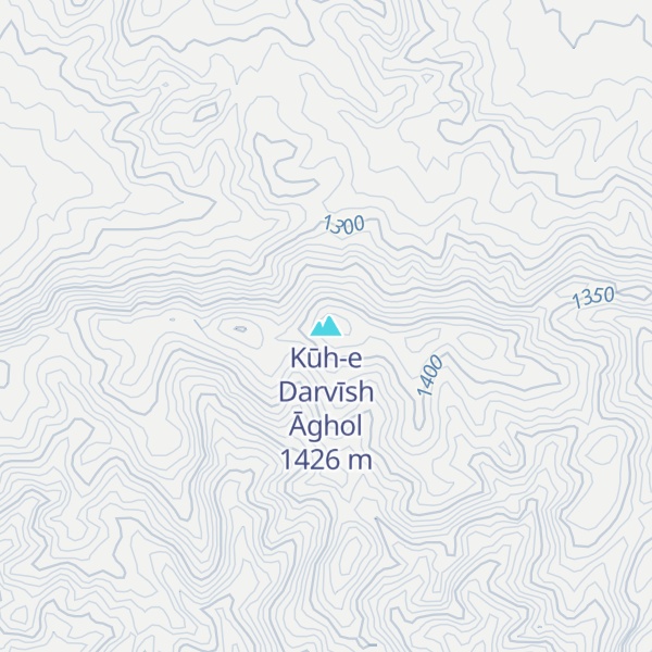 Map of Kūh-e Darvīsh Āghol