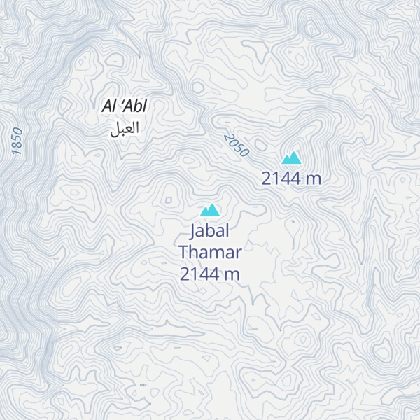 Map of Jabal Thamar