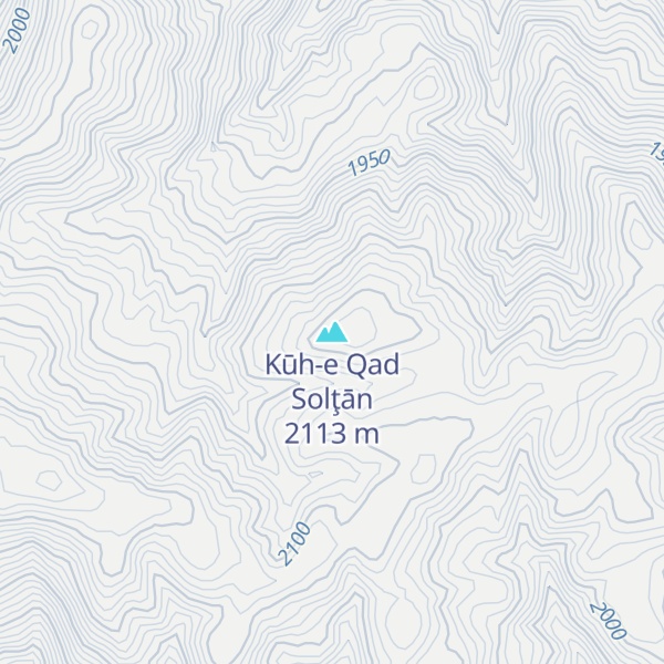 Map of Kūh-e Qad Solţān