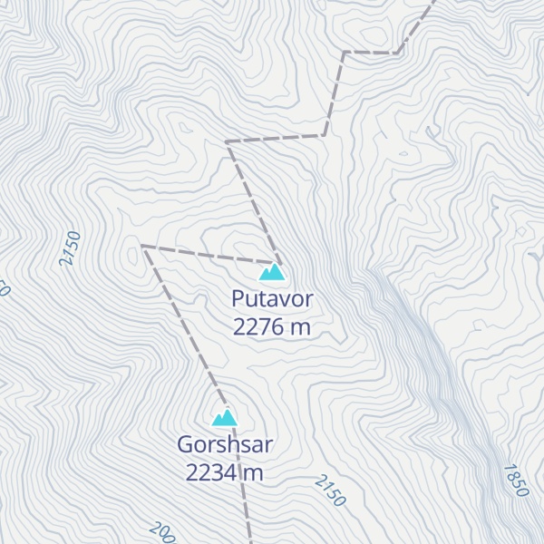 Map of Putavor