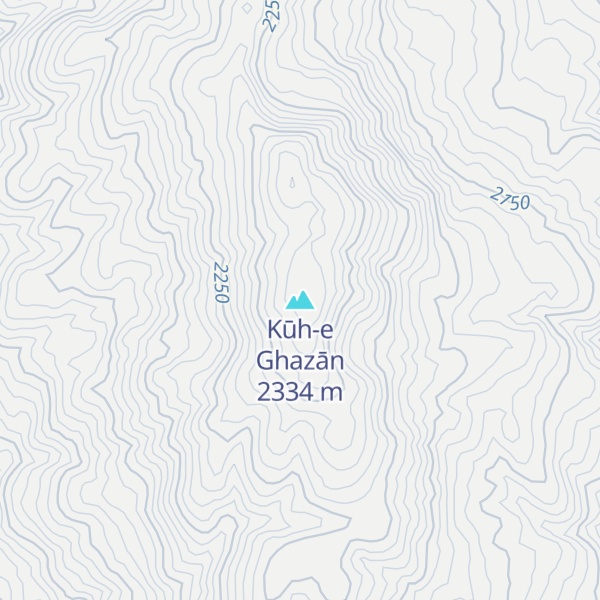 Map of Kūh-e Ghazān
