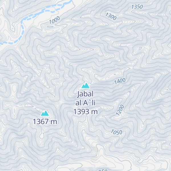 Map of Jabal al A`li