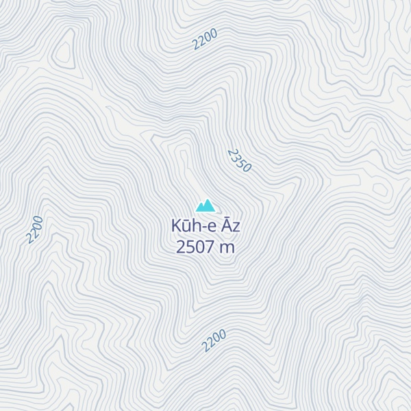 Map of Kūh-e Āz