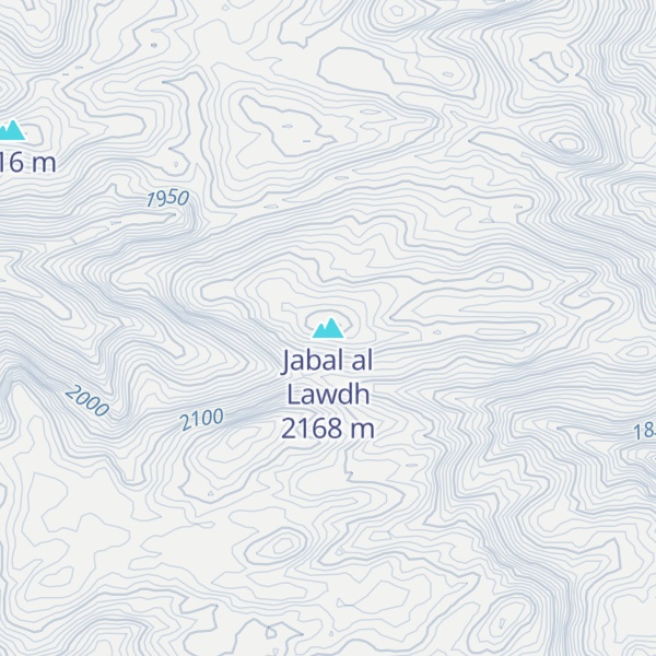 Map of Jabal al Lawdh