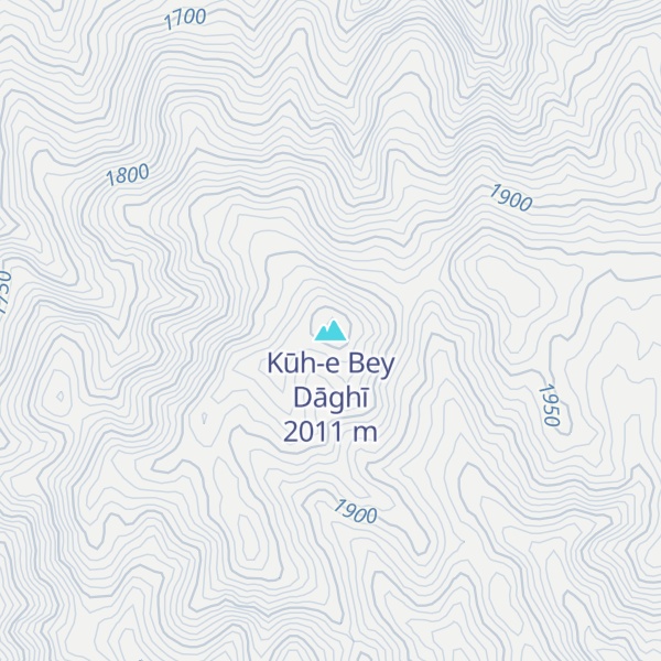 Map of Kūh-e Bey Dāghī