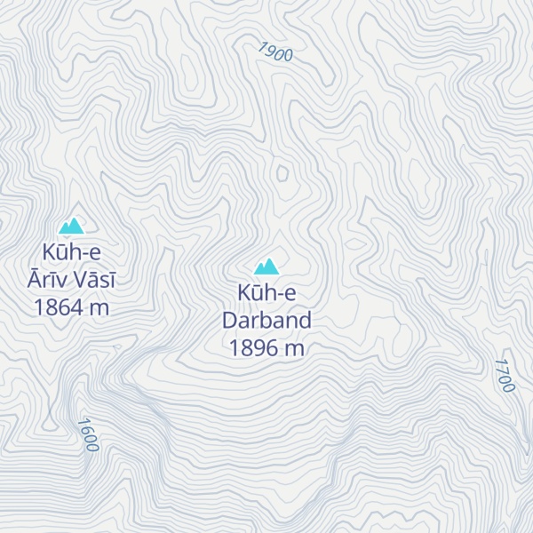 Map of Kūh-e Darband