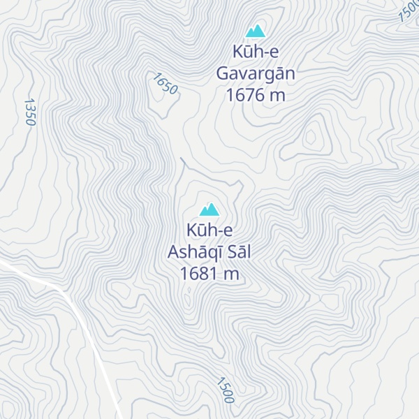 Map of Kūh-e Ashāqī Sāl