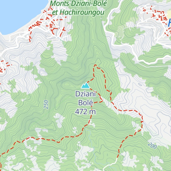 Map of Dziani Bolé