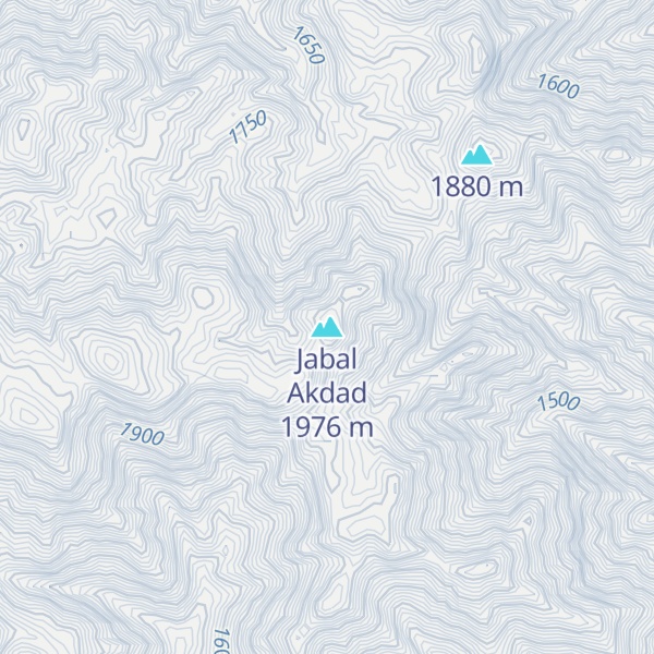 Map of Jabal Akdad