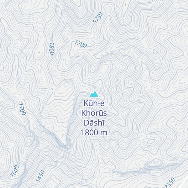Map of Kūh-e Khorūs Dāshī