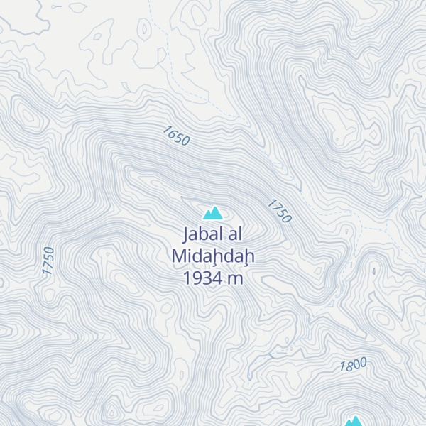 Map of Jabal al Midaḩdaḩ