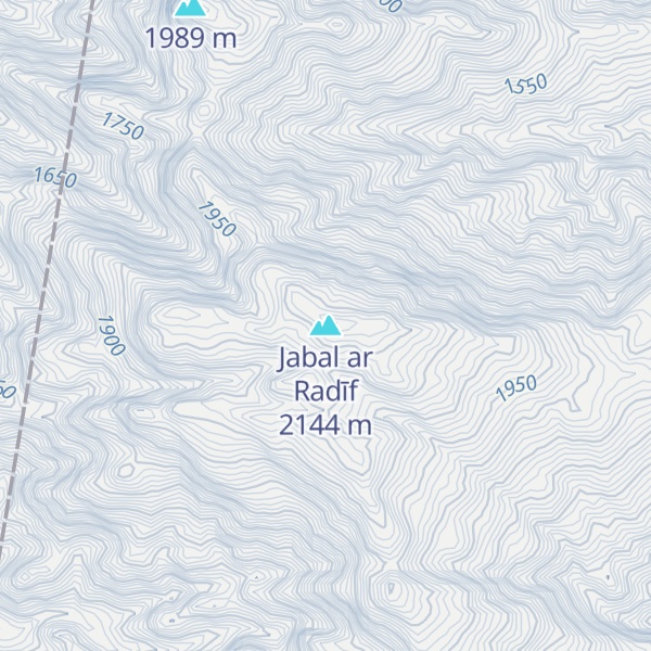 Map of Jabal ar Radīf
