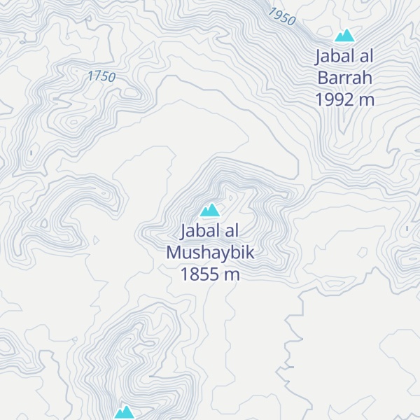 Map of Jabal al Mushaybik
